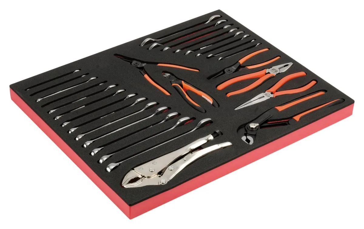 BAHCO FOAMINLAY FIT&GO 3/3 MET SLEUTELS EN TANGEN – 28DELIG – FF1A121
