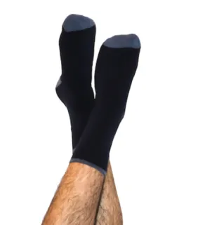 Dikke sokken bio katoen, blauw – ALBERO