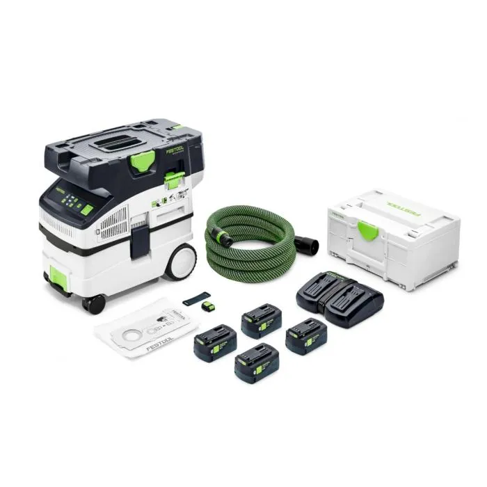 FESTOOL CTMC MIDI IPLUS ACCUSTOFZUIGER 2X18V 5.0AH  577672