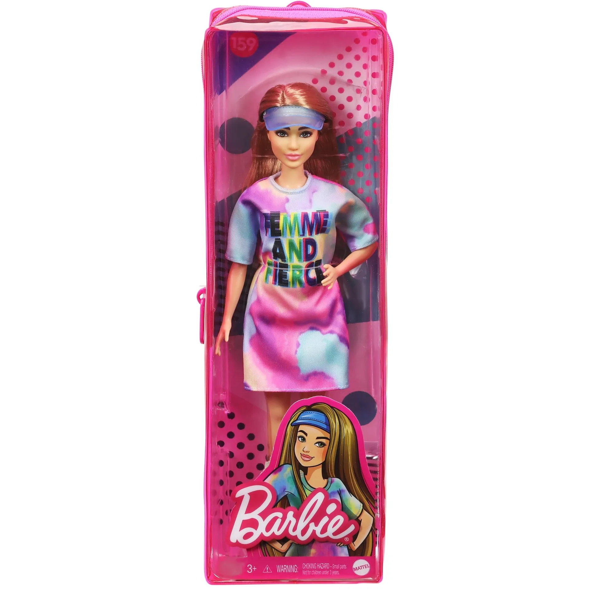 MATTEL BARBIE FASHIONISTAS #159  TIEDYE TSHIRT DRESS POP