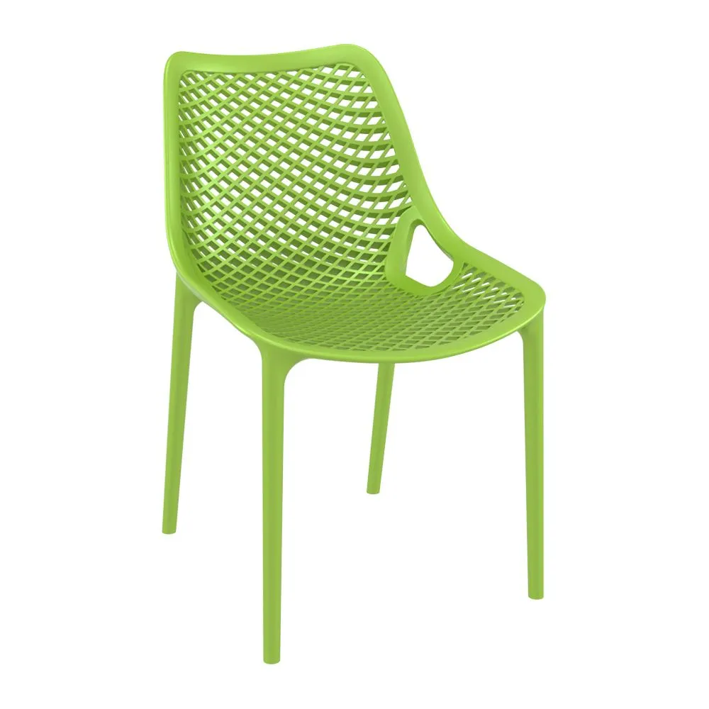 Moderne, groene stoel 'BLOW' uit kunststof