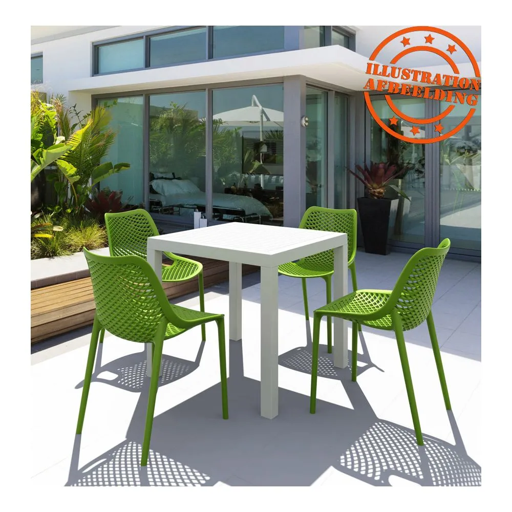 Moderne, groene stoel 'BLOW' uit kunststof