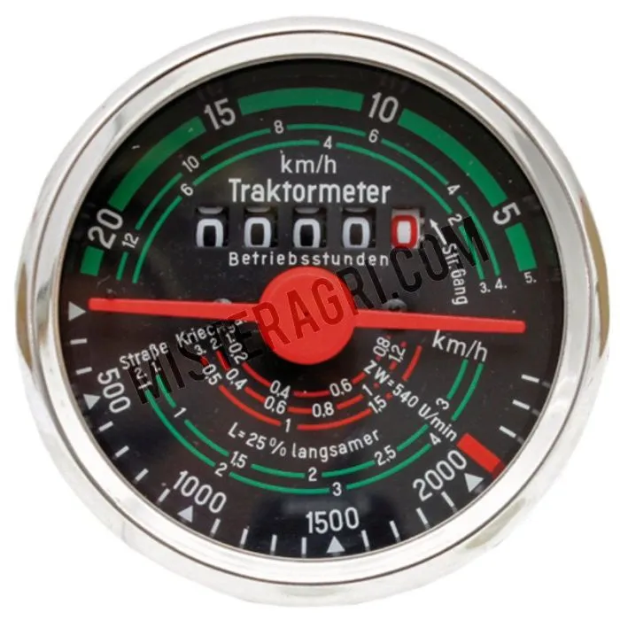 TRACTORMETER  DRAAIRICHTING LINKS 20 KM/H