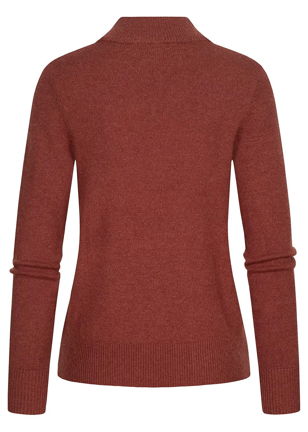 VILA Dames NOOS Trui met hoge hals rood